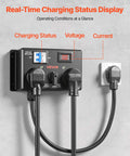 Handy Manual Ev Charger Switch That Plugs Right Into Nema 14 30 Or 14 50 Dryer Outlets showing real-time display and switch.
