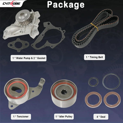 Toyota Timing Belt Kit With Water Pump For 2.0L 2.2L 3SFE 5SFE Engines Fits Camry RAV4 Celica MR2 Solara 1987 2001 OE Replacement