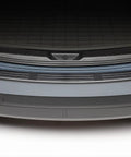 Mazda CX 5 Rear Bumper Topper Protector Black For 2017 To 2025 Models installed view on vehicle bumper