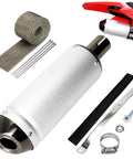 One Point One Inch Motorcycle Slip On Muffler Universal 28mm Exhaust Silencer with installation kit for dirt bikes and ATVs