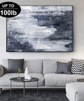 117 Piece Picture Hanging Kit Featuring Heavy Duty Rock Steady Hooks Rated 30 50 And 100 Pounds For Drywall Wood Or Plaster Walls Includes complete set displaying framed artwork in modern living room.