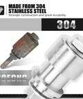 Precision PDS Shock Heim Joint Press Tool Bearing Replacement Kit For 2024 To 2025 XC W Exc Dirt Bikes, 304 stainless steel durable construction.