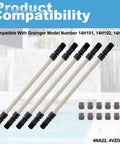Pump Tube Replacement Kit for Stenner Pumps, 5 Pack, with ferrules displayed against product compatibility background.