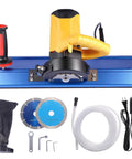 Bevel Edge Tile Tool With 16 Roller Base, 43 Degree Chamfer Machine, Water Cooling And Dust Bag, For Tiles Paving Stones And Marble