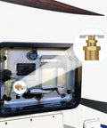 Heavy Duty Half Inch RV Water Heater Drain Valve Replacement with durable brass construction and PTFE tape installed on RV