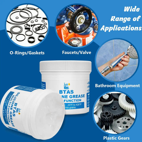 Silicone Grease For Plumbers And Pool Equipment O Ring Lubricant Rubber Gasket Sealant Food Grade 5 Oz Wide Range Applications