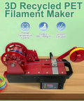 Desktop 3D Printer Filament Maker That Recycles PET Bottles Into Smooth Cord, featuring auto heating and adjustable settings.