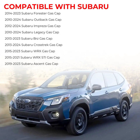Subaru Gas Cap Replacement Fits 2010 To 2024 Outback Impreza Forester Legacy Crosstrek WRX STI Ascent Premium Quality Fuel Tank Cap
