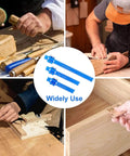 Aluminum Woodworking Ruler Set Featuring 6 Inch 8 Inch And 12 Inch Rulers With Slide Stop Dual Imperial And Metric Markings for Carpentry