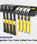 Go To Hammer Holder Wall Mount Storage Rack Organizer For Workshop Shed Garage And Home Keeps Hammers And Small Tools Upright Space Saving Easy Access Durable Wall Mounted Tool Organizer For All Hand Tools