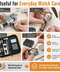 59-Piece Easy-To-Use Watch Repair Kit For Newbies With Link Removal and Tools for Bracelet Resizing and Strap Adjustment