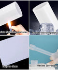 PTFE Rods 5 Pack 100cm Teflon Round Bar 1 To 4mm White Solid Plastic Rods Machinable Chemical Resistant Nonstick Industrial Use
