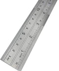1 Meter Stainless Steel Ruler For Accurate Measuring, 40 Inch Metal Rule With Handy Hanging Hole, Metric And Imperial Scales, Built To Last For The Workshop, Carpentry, And DIY Projects. Stainless steel ruler with metric and inch scales