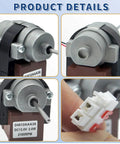 Close-up views of Refrigerator Evaporator Fan Motor Replacement For Kenmore D4612AAA36 Plug And Play Direct Fit Part 3015924900 DC 13V