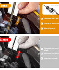 Comparison of firewall mounted transmission dipstick installation for GM/Chevy, showing ease of use and round tip advantages.
