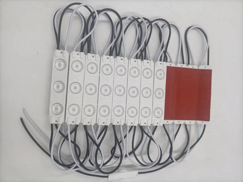 110V AC LED Module White 1.5W Decorative Light For Letter Signs And Advertising Displays With Adhesive Tape Backing Easy Install Cuttable 3LED 2835 SMD 6500K 20 Modules Per String No Transformer Needed