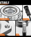Close-up of 6-lug bearing hub details for Front Wheel Bearing Hub Assembly 6 Lug Drop In Replacement For Silverado Tahoe Suburban Yukon XL Avalanche Express 1500 1999 To 2006 And Cadillac Escalade 6 Lug OEM 515036 Compatible