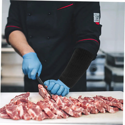 Heavy Duty Cut Resistant Arm Sleeves Built Like A Tank For Welding And Mechanic Work With A Snug Ergonomic Fit To Keep Your Arms Protected From Sharp Edges And Grime In Classic Black