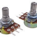 2M Ohm Linear Taper Rotary Panel Potentiometer Kit 10 Pack Top Adjustment 15mm Shaft 0.5W 200V B Type Pro Grade Dope DIY Audio