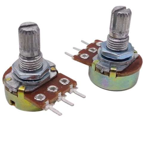 2M Ohm Linear Taper Rotary Panel Potentiometer Kit 10 Pack Top Adjustment 15mm Shaft 0.5W 200V B Type Pro Grade Dope DIY Audio