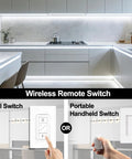 Smart 12V To 24V Dimmer Switch With Remote And Alexa Voice Control For LED Strip Lights RV Interior Fixtures shown with wall and handheld switches.