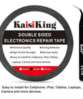 2mm LCD Repair Tape Kit With Tweezers For Screens, Sticky Waterproof Adhesive Tape, shown with black tweezers for electronic devices.