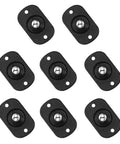 8 Pack Self Adhesive Caster Wheels With 360 Degree Swivel For Small Kitchen Appliances Coffee Machines Air Fryers Trash Cans And Furniture Black