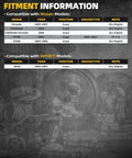 Fitment information chart for Front Wheel Bearing And Hub Assembly For QX56 2004 Through 2007 Armada 2005 Through 2007 Pathfinder 2004 Titan 2004 Through 2007 With Abs 6 Lug Durable Front Hub Assembly That Keeps Your Ride Smooth suitable for Nissan and Infiniti models.