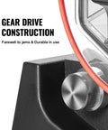 Close-up of Mini Jewelry Polisher Tumbler with gear drive construction and durable polycarbonate drum for pro-level shine.