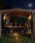 Outdoor Metal Patio Torches Set Ideal For Deck Patio Backyard Outdoor Parties And Weddings includes fiberglass wick