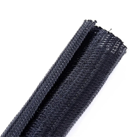 Expandable Cable Management Sleeve for Wires and Cables Self Closed PET Braided Protector Hider 50mm by 50m