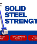 Beast Of A Roof Seam Roller With 33 Lb Solid Steel Wheel, Smooth Rounded Edges, Independent Floating Axle, and Rust Resistant Yoke.