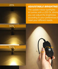 Adjustable brightness demo for Dimmable LED Mini Spotlight Set For Jewelry Displays, showing dimmer at 25%, 50%, and 100% light levels.