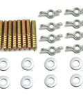 Eight Pack Galvanized Hanger Bolts With Wing Nuts And Flat Washers Set with 1/4 x 1.5 inch screws for heavy duty assembly.