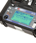 Close-up of Flysky FS i6 AFHDS 2A 2.4GHz 6 Channel Radio Transmitter for RC Helicopter and Glider display.