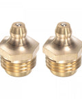 Brass Straight Grease Fitting M14 X 1.5mm Thread Hydraulic Fittings Accessories 2 Pieces Heavy Duty Brass Connection