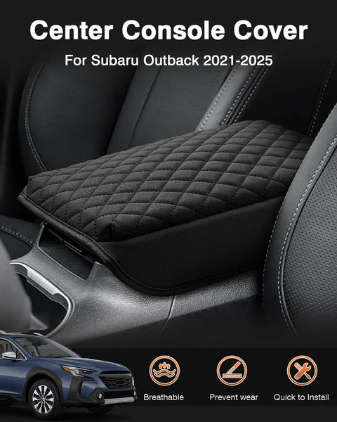 Subaru Outback Center Console Cover 2020-2026 Custom Fit Armrest Pad Protector for interior seating area
