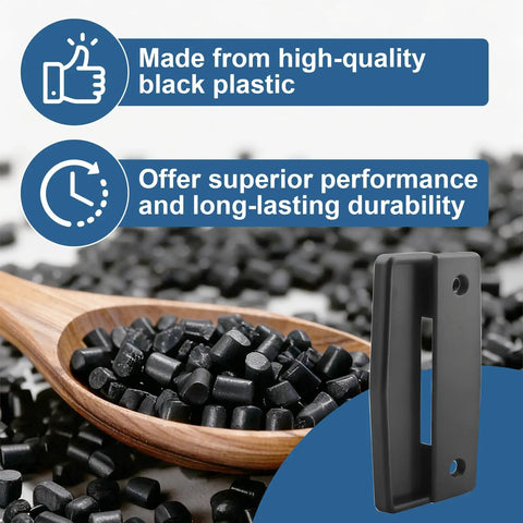 Premium Black Plastic Replacement Sliding Screen Door Handle Featuring Rock Solid Grip No Fuss Install And Universal Fit For Patio Doors RV Trailers And Camper Setups with high-quality black plastic