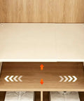 Adjustable Closet Shelf Organizer With Expandable Storage Rack For Pantries And Closets, height adjustable sliding panels.