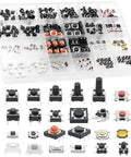 240 Piece Micro Momentary Tactile Push Button Switches Assortment Kit With 24 Value Options Black Color in organized case