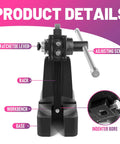 Heavy Duty 3 Ton Manual Arbor Press main parts, rack and lever detail, 22 Inch workshop hand press components.