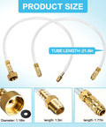 Leak-Proof Quick-Connect Hydraulic Steering Bleed Kit For Boats With Upgraded Detachable Cap And Anti-Slip Thread, product size details
