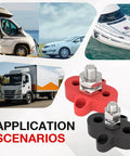Beefy M10 3/8 Single Stud Terminal Block for heavy duty power distribution in marine, auto, RV and solar setups.