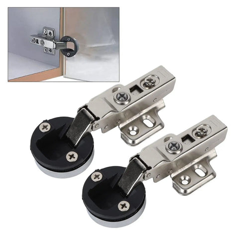 Glass Cabinet Door Hinge With No Slam Soft Close Damping For Bookcase Doors Stainless Steel 2 Pack Straight Arm Full Overlay 18mm