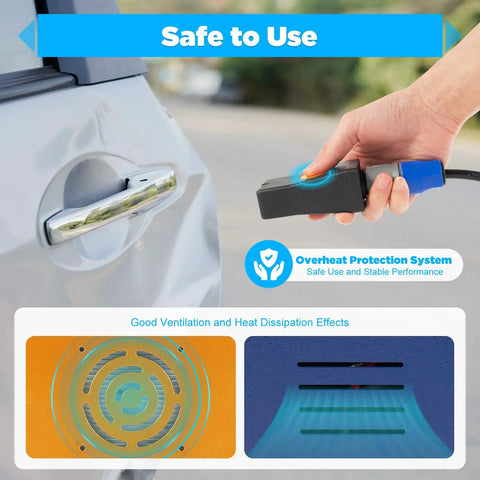 Portable Induction Dent Repair Kit With Electromagnetic Heating 110V Dent Removal Tool used on car door handle area