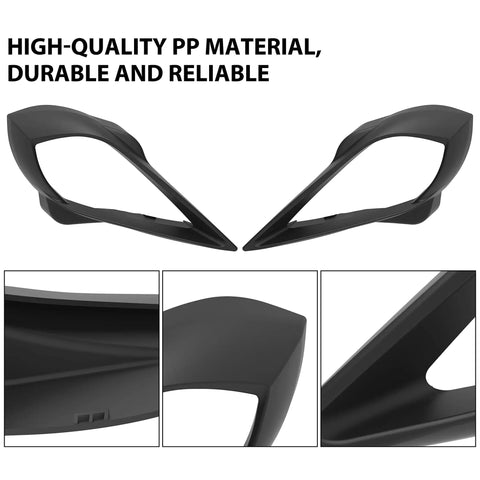 Left And Right Headlight Covers For Yamaha Raptor 700 YFZ 450 YFZ450R YFZ450X Raptor 250 350 Wolverine 450 350 ATV, black material