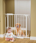 Wide Walk Through Baby Gate For Doorways And Stairs Adjustable 43 To 48 Inch Wide Opening 30 Inch Tall Pressure Mounted Indoor Child Gate For Kids And Pets