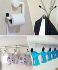 156 Piece Rubber End Caps For Bolts Flexible Screw Caps Thread Protectors on various hooks and hangers.
