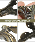 Close-up of 12Pcs Zinc Alloy Decorative Furniture Legs for Sofas and Boxes with classic retro design and intricate details.
