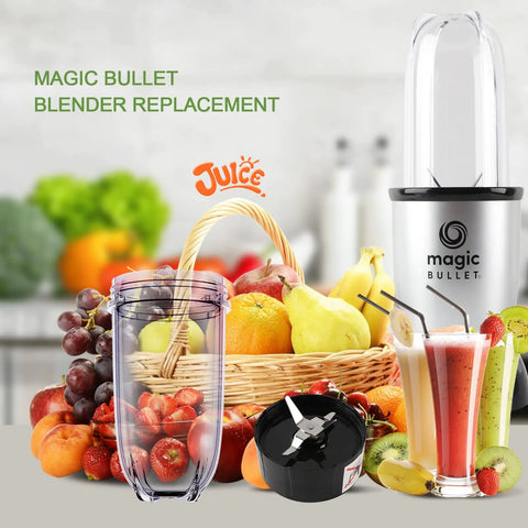 Two Piece 16oz Cup And Cross Blade Blender Replacement Parts For 250W Bullet Style Blenders MB1001 Series Great For Smoothies Frozen Drinks And Creamy Mixes